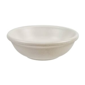 Ceramic-finish Frosty Surface Round Sauce Dish