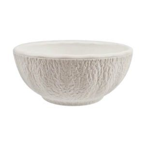 Ceramic-finish Rock Grain Round Deep Sauce Dish