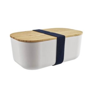 Recycled PET 1100ml Bento Box with Bamboo Lid