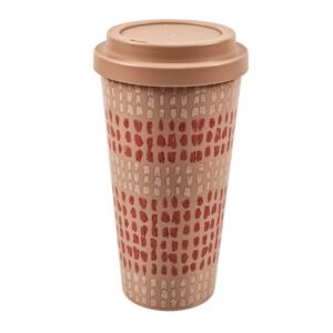 Recycled PET 500ml Coffee Cup with Anti-spill Screw-on Lid