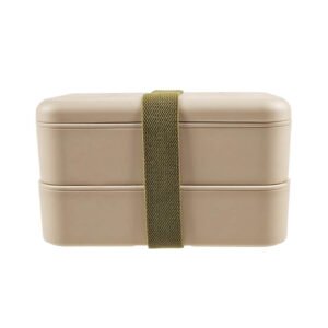 1200ml 2-layer Recycled PET Lunch box with Elastic band