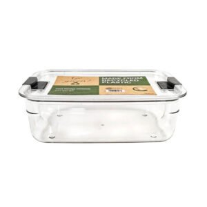 Clear rPET Food Storage Box with lock lid