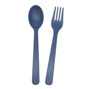 2-Piece Recycled PET Cutlery Set for Adults (Fork & Spoon)