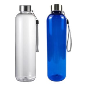 1000ml Clear rPET Water Bottle with Stainless steel lid