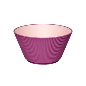 650ml Two-Tone Recycled PET Dinner Bowl with Striped Finish