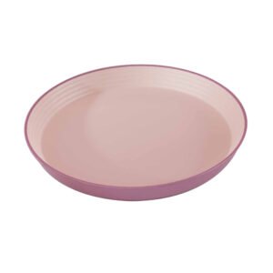 Two-Tone Recycled PET Large Deep Plate,inner with Circle embossment