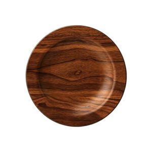 Walnut Wood Pattern Recycled PET Dinner Plate