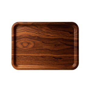 Walnut Wood Pattern Recycled PET Serving Tray